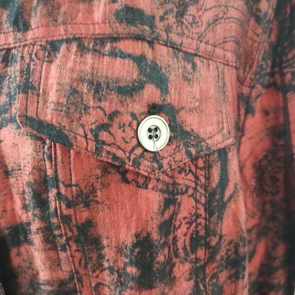 Ruby Rd Print Bomber Jacket Size 18w - image 3